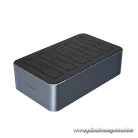   Orico HDD/SSD Dokkoló - ORICO-6656C3-C-EU-GY-BP (5x3,5" HDD, USB-C to USB-A, Klón funkció, Max.: 100TB, fekete)