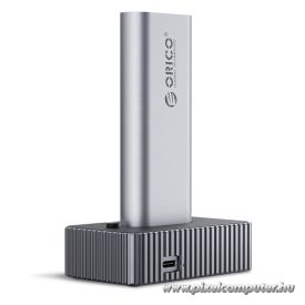   Orico M.2 SSD Dokkoló - IT18C3-GY (M.2 NVMe -> USB-A/C, Max.: 8 TB, Max.: 10Gbps, szürke)