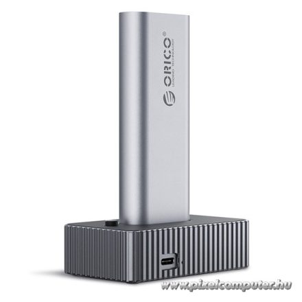 Orico M.2 SSD Dokkoló - IT18C3-GY (M.2 NVMe -> USB-A/C, Max.: 8 TB, Max.: 10Gbps, szürke)