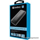 Sandberg Külső SSD Ház - USB 3.2 Case for M.2+NVMe SSD (USB-C; M.2/NVMe; Max.:2TB, fekete)