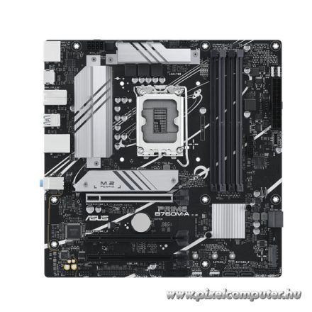 Asus Alaplap - Intel PRIME B760M-A-CSM s1700 (B760, 4xDDR5 7200+MHz, 4xSATA3, 2xM.2, 2xHDMI+DP)
