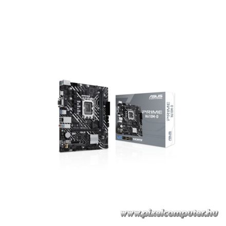 Asus Alaplap - Intel PRIME H610M-D (H610, 2xDDR5 5600MHz, 1Gb LAN, 4xSATA3, 1xM.2, HDMI+VGA)