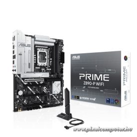   Asus Alaplap - Intel PRIME Z890-P WIFI LGA1851 (Z890, ATX, 4xDDR5 8666+MHz, 4xSATA3, 4xM.2, HDMI+DP)