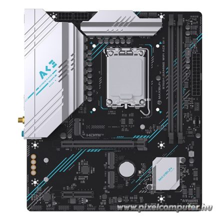 Maxsun Alaplap - Intel MS-B760M GAMING WIFI ACE D4 s1700 (B760, mATX, 2xDDR4 3200MHz, 3xSATA3, 2xM.2, HDMI, DP)