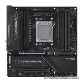   Maxsun Alaplap - AMD MS-TERMINATOR B850M PRO DARK WIFI AM5 (B850, mATX, 4xDDR5 8000MHz, 2xSATA3, 3xM.2, HDMI, DP)