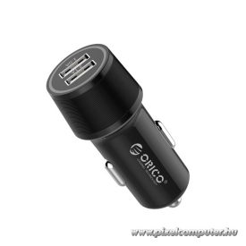   ORICO autós töltő - UCC-2U-BK (Szivargyújtós, USB-A+USB-C, fekete)