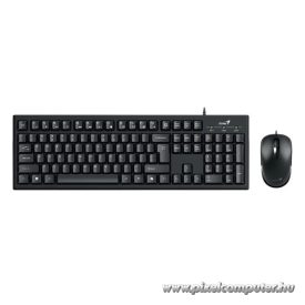   Genius Billentyűzet/Egér Kit - KM-100 SE (Vezetékes, USB, fekete)