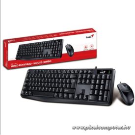   Genius Billentyűzet/Egér Kit - KM-170 (Vezetékes, USB, fekete)