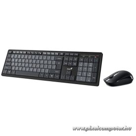   Genius Billentyűzet/Egér Kit - KM-8200 Dual Color (Vezeték nélküli, USB, fekete-szürke)