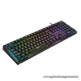   Genius Billentyűzet - Scorpion K7 (Vezetékes, USB, RGB, multimédiás, fekete)
