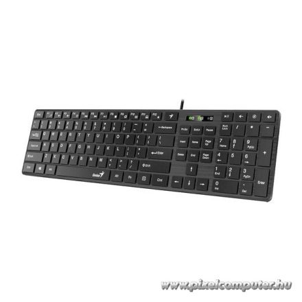 Genius Billentyűzet - SlimStar 126 (Vezetékes, USB, vékony, fekete)