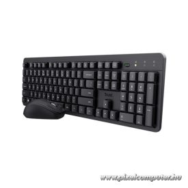   Trust Billentyűzet+Egér Kit Vezeték Nélküli - Ody II Silent (USB; multimed.; fekete; magyar)