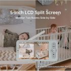 Arenti bébiőr szett - AINANNY + 5" LCD (3MP, sírás-, hőmérséklet-, páratartalom figyelés, microSD, mikrofon, hangszóró)