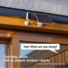 Arenti IP wifi csempekamera - GO1 + SP2 (3MP, 2,4mm, kültéri, IR10m, 6700mAh, microSD, mikrofon, hangszóró, SP2 napelem)