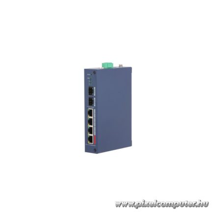 Dahua switch PoE mendzselhető - CHS4206-4ET-90 (Cloud menedzsment; 4x 100Mbps at/af PoE + 2x 1Gbps SFP; 90W; 48–57 VDC)