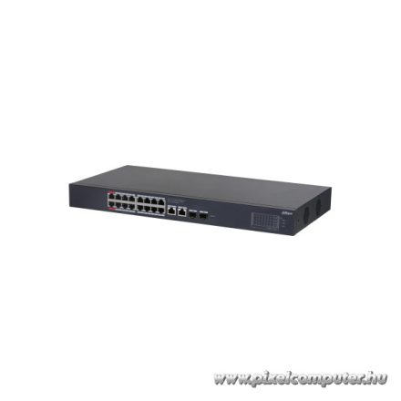 Dahua switch PoE mendzselhető - CS4220-16GT-240 (Cloud menedzsment; 16x 1Gbps at/af PoE; 2x 1Gbps; 2x 1Gbps SFP; 240W)