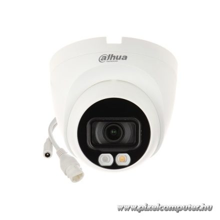 Dahua IP turretkamera - IPC-HDW1439V-A-IL (4MP, 3,6mm, kültéri, H265+, IP67, IR30m+LED20m, ICR, DWDR, 3DNR, PoE, mikr.)
