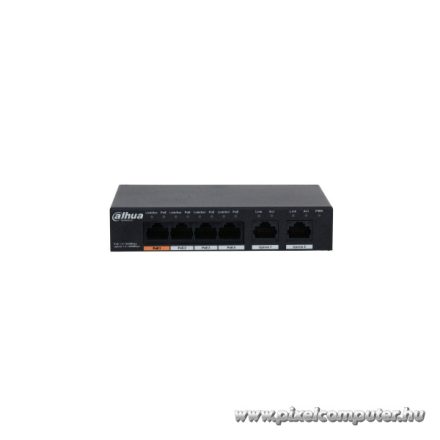 Dahua switch PoE - PFS3006-4GT-60 (4x 1Gbps PoE + 2x 1Gbps uplink, 60W)