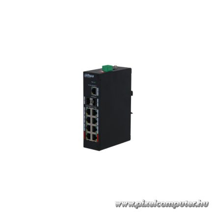 Dahua switch PoE - PFS3211-8GT-120 (8x 100Mbps at/af PoE + 1x 1Gbps + 2x SFP, 120W)
