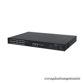   Dahua switch PoE - PFS3220-16GT-240 (16x 1Gbps at/af PoE + 2x 1Gbps + 2x SFP, 240W)