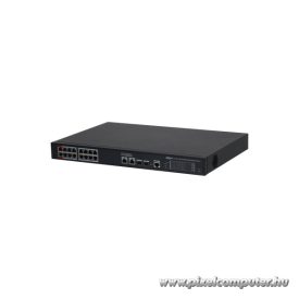  Dahua switch PoE mendzselhető - S4220-16GT-190 (18x 1Gbps; 16x PoE/PoE+; 2x 1Gbps SFP; 190W)