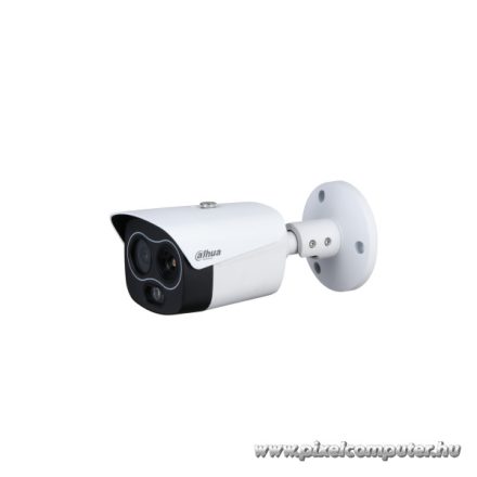 Dahua IP Bullet dual hőkamera - TPC-BF1241-B3F4-DW (256x192, 3,5mm / 4MP, 4mm, ICR, IR30m, IP67, WDR, audio, I/O, PoE)