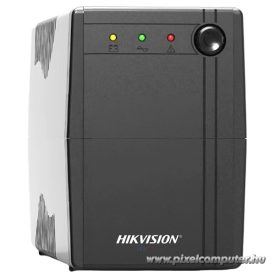   Hikvision Szünetmentes  600VA - DS-UPS600 (2 Schuko, line-interaktív, fekete)