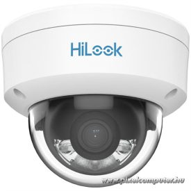  HiLook IP dómkamera - IPC-D149HA (4MP, 2,8mm, kültéri, H265+, IP67, IK10, LED30m, ICR, DWDR, PoE) ColorVu
