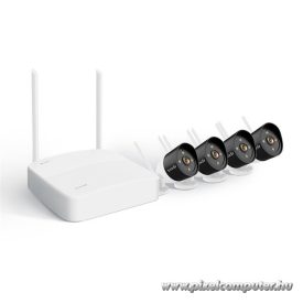   Tenda wifi csőkamera szett - K4W-3TC (4x 3MP, H265, mikr., IR30m +FullColor, 1x NVR 4csat, USB, RJ45)