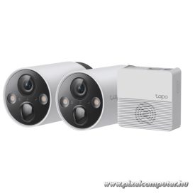  TP-link IP wifi Cső kamera - Tapo C420S2 KIT (2 kamera + hub; Akku; 4MP, 3mm, IP65, H264, IR15m, SD, mikrofon, hangsz)