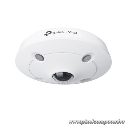 TP-Link IP dómkamera fisheye - InSight S655I (5MP, 1.44mm 360°, IK10, IP67, H265+, IR10m, 12VDC/PoE, mikrofon, hangsz.)