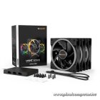 Be Quiet! Cooler 12cm - LIGHT WINGS 120mm PWM 3 db! (RGB, 1700rpm, 20,6dB, fekete)