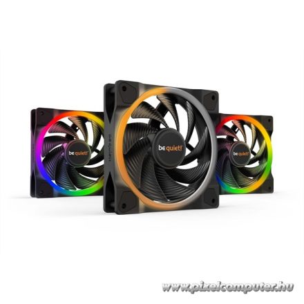 Be Quiet! Cooler 12cm - LIGHT WINGS 120mm PWM 3 db! (RGB, 2500rpm, 31dB, fekete)