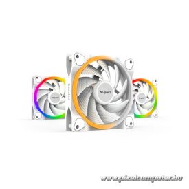   Be Quiet! Cooler 12cm - LIGHT WINGS WHITE 120mm PWM high-speed Triple-Pack (RGB, 2500rpm, 31dB, fehér)
