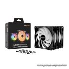 Be Quiet! Cooler 12cm - LIGHT WINGS LX 120mm PWM high-speed Triple-Pack (RGB, 2100rpm, 30,9dB, fekete)