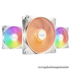 Be Quiet! Cooler 12cm - LIGHT WINGS LX 120mm PWM high-speed White Triple-Pack (RGB, 2100rpm, 30,9dB, fehér)