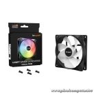 Be Quiet! Cooler 12cm - LIGHT WINGS LX 120mm PWM Reverse Black (RGB, 1500rpm, 28,5dB, fekete)