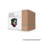 DeepCool CPU Cooler - AG400 DIGITAL PLUS (31,6 dB; max, 134,03 m3/h; 4pin csatlakozó, 4 db heatpipe, 12cm, PWM)