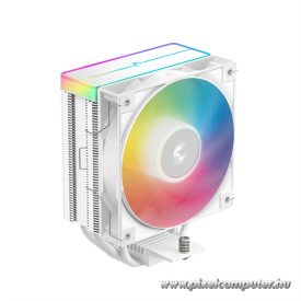   DeepCool CPU Cooler - AG400 WH ARGB V2 (31,6 dB; max, 128,93 m3/h; 4pin csatlakozó, 4 db heatpipe, 12cm, PWM, fehér)