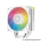 DeepCool CPU Cooler - AG400 WH ARGB V2 (31,6 dB; max, 128,93 m3/h; 4pin csatlakozó, 4 db heatpipe, 12cm, PWM, fehér)