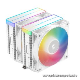   DeepCool CPU Cooler - AG620 WH ARGB V2 (29,4 dB; max, 115,32 m3/h; 4pin csatlakozó, 6 db heatpipe, 12cm, PWM, fehér)