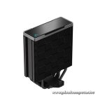 DeepCool Aktív CPU hűtő - AK400 ZERO DARK PLUS (28 dB; max, 101,02 m3/h; 4pin, 4 db heatpipe, 12cm, PWM)