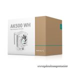 DeepCool Aktív CPU hűtő - AK500 WH (31,5 dB; max, 88,75 m3/h; 4pin csatlakozó, 5 db heatpipe, 12cm, PWM)