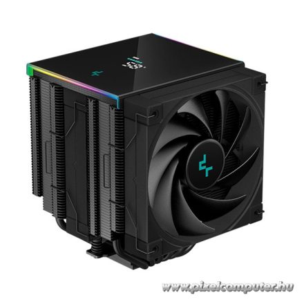 DeepCool CPU Cooler - AK620 Digital (28 dB; max, 117,21 m3/h; 4pin csatlakozó, 6 db heatpipe, 2x12cm, PWM)