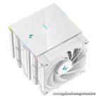 DeepCool CPU Cooler - AK620 Digital WH (28 dB; max, 117,21 m3/h; 4pin csatlakozó, 6 db heatpipe, 2x12cm, PWM, fehér)