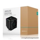 DeepCool CPU Cooler - AK620 Digital (28 dB; max, 117,21 m3/h; 4pin csatlakozó, 6 db heatpipe, 2x12cm, PWM)