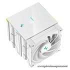 DeepCool CPU Cooler - AK620 DIGITAL SE WH (28 dB; max, 117,21 m3/h; 4pin csatlakozó, 6 db heatpipe, 2x12cm, PWM, RGB)