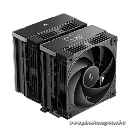 DeepCool CPU Cooler - AK620 G2 DIGITAL NYX (28 dB; max, 98,13 m3/h; 4pin csatlakozó, 6 db heatpipe, 2x12cm, PWM)