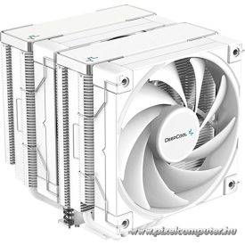   DeepCool Aktív CPU hűtő - AK620 WH (28 dB; max, 117,21 m3/h; 4pin csatlakozó, 6 db heatpipe, 2x12cm, PWM)