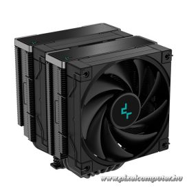   DeepCool Aktív CPU hűtő - AK620 ZERO DARK (28 dB; max, 117,21 m3/h; 4pin csatlakozó, 6 db heatpipe, 2x12cm, PWM)